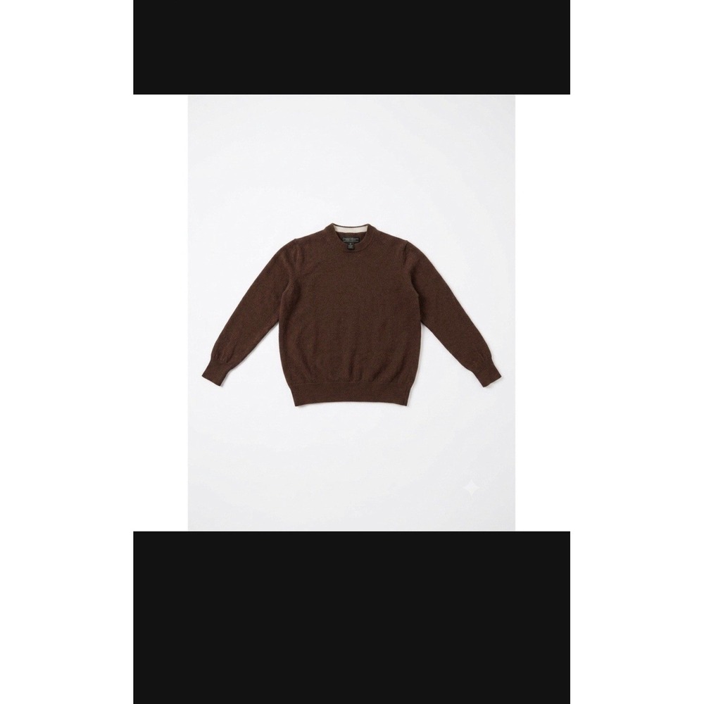 Christian Lacroix Sweater Youth Flat Maroon M(Fits L)Merino Wool Crewneck Comfy